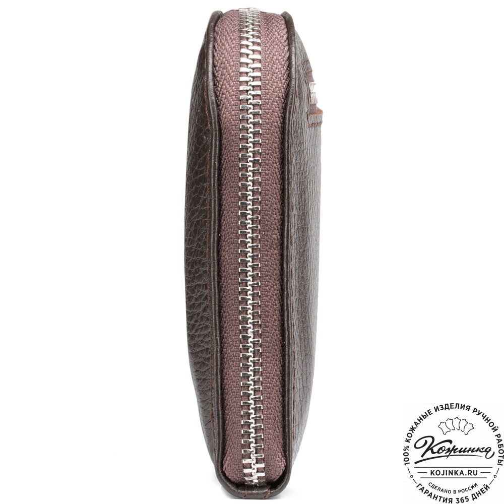 Кожаный клатч "Логан" (коричневый) 